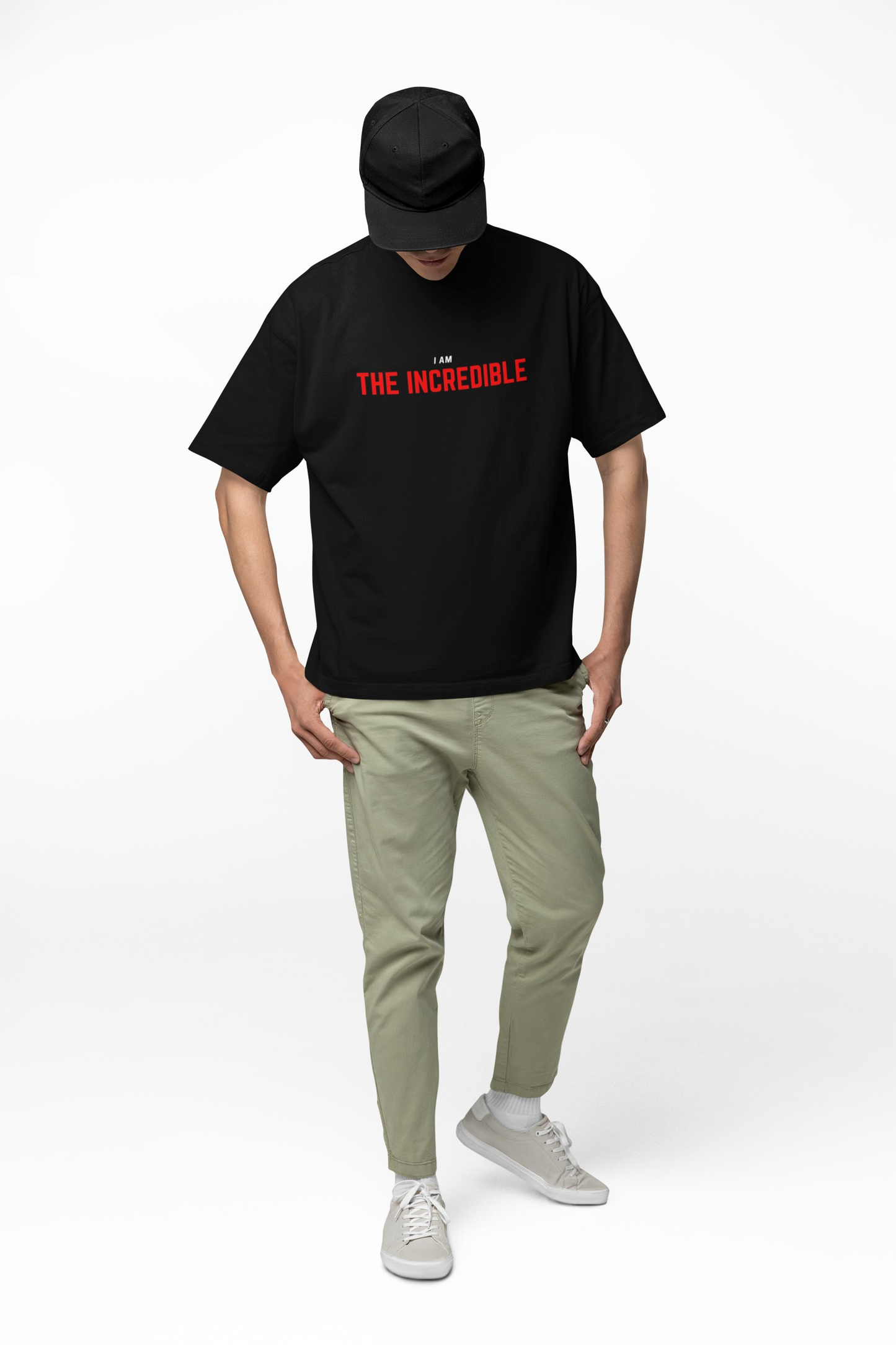 THE INCREDIBLE - Oversized T Shirt Black