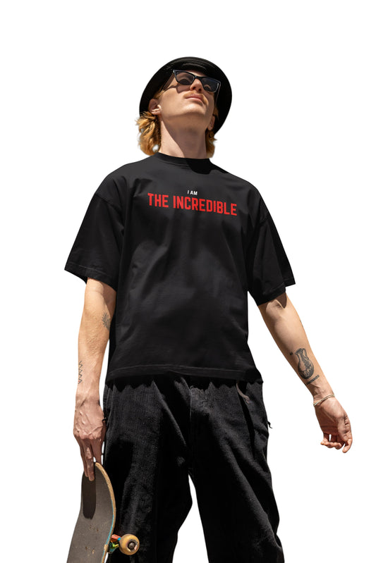 THE INCREDIBLE - Oversized T Shirt Black