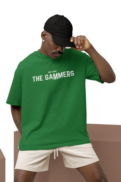 THE GAMMERS - Green Oversized T Shirts